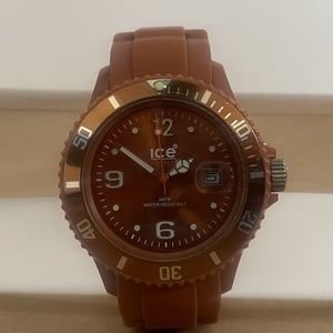 Ice watch silicone band, color brown